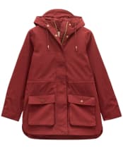 Women's Joules Portwell Waterproof Raincoat - Rust