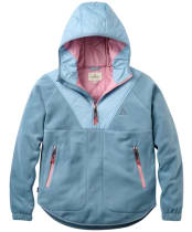  Women's Passenger Clothing Beaumont Recycled Polar Hooded Fleece - Faded Denim