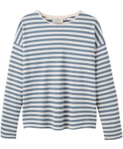 Women's Passenger Clothing Panorama Striped Long Sleeve T-Shirt - Chestnut