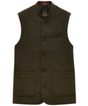 Men's Joules Tweed Gilet - Green