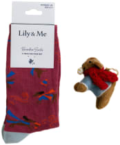 Women's Lily & Me Sock Gift Box - Windy Day Dogs