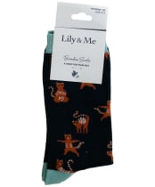Women's Lily & Me Ankle Socks - Yoga Cats