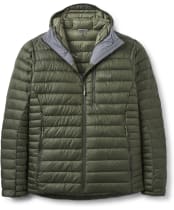 Men's Rab Microlight Alpine Down Hooded Jacket - Army