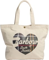 Women's Barbour Heart Tote Bag - ECRU/CLASSIC