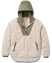 Women's Passenger Clothing Beaumont Recycled Sherpa Hooded Fleece 2.0 - Vintage White
