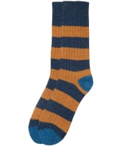 Men’s Barbour Houghton Stripe Socks - Military Brown