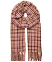 Women's Joules Langtree Scarf - Berry Houndstooth