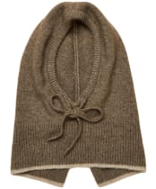 Women's Joules Knitted Hood - Mocha Brown