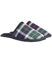 Men's Barbour Everitt Tartan Mule Slipper - Evergreen Tartan