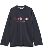 Women's Barbour Holly Long Sleeve T-Shirt - Dark Navy