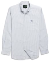 Men's Rodd & Gunn Gunn Oxford Stripe Sports Fit Shirt - French Navy
