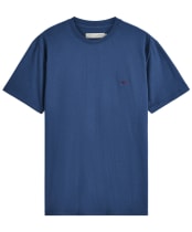 Men's R.M. Williams Parson Mini Longhorn Logo T-Shirt - Mid Blue