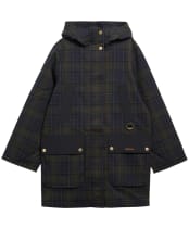  Women's Barbour Checked Rotsea Waterproof Jacket - Shadow Classic Tartan