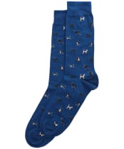  Men's Barbour Mavin Socks - Deep Blue / Dog