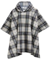  Women's Barbour Portree Tartan Poncho - Light Birchwood
