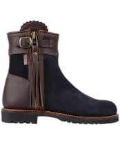 Women's Penelope Chilvers Inclement Cropped Waterproof Tassel Boots - Navy / Dark Brown