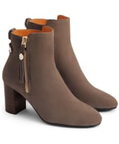 Women's Fairfax & Favor Heeled Oakham Ankle Boots - Deep Taupe