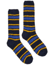 Men's Joules Fluffy Stripe Socks - Blue Stripe