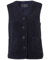Fairfax & Favor Indi Fleece Button Up Gilet - Navy
