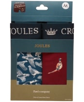 Men's Joules Crown Joules Boxer Shorts - 2 Pack - Navy / Burgundy