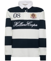 Women's Holland Cooper Rugby Shirt - Navy / Ecru