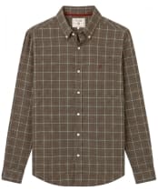 Men's Holland Cooper Classic Button Down Shirt - Ruby / Khaki Check