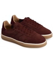 Fairfax & Favor Kendrick Suede Trainer - Port