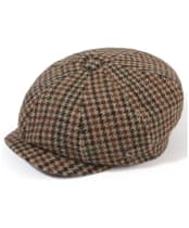 Hicks & Brown Felsham Tweed Baker Boy Cap - Moss