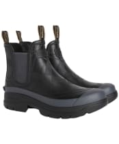 Men's Barbour Breacon Chelsea Welly - Black / Dark Grey