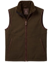 Men's Holland Cooper Classic Softshell Gilet - Olive Brown