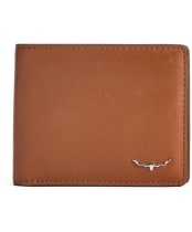 Men's R.M. Williams Bifold Leather Wallet with Coin Pocket - Tan