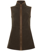 Women's Holland Cooper Country Longline Fleece Gilet - Khaki