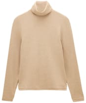 Women's Joules Warm Handle Rib Roll Neck Jumper - Oat Marl