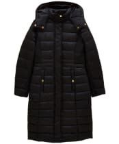 Women's Joules Windborough Showerproof Longline Coat - Navy