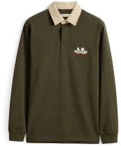 Men's R.M. Williams Kandos Rugby Shirt - Dark Khaki