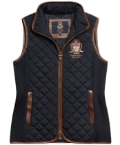 Women's Holland Cooper Boughton Diamond Quilt Gilet - Ink Navy