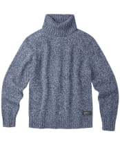 Men's Aubin Caster Donegal Roll Neck Sweater - Indigo