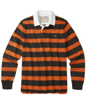 Men's Aubin Irnham Stripe Rugby Shirt - Charcoal Stripe