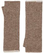 Women's Joules Fingerless Gloves - Mocha Brown