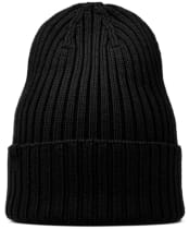 Buff Norval Merino Knitted Beanie - Black