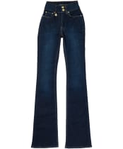 Women's Holland Cooper High Rise Flared Jeans - Deep Indigo