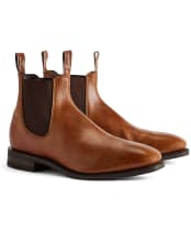 Men’s R.M. Williams Comfort Craftsman Boots, Pull-up Leather, Comfort Rubber Sole, G (Reg) Fit - Tan