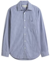 Men's R.M. Williams Auburn Poplin Check Shirt - Navy / White