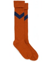 Women's Fairfax & Favor Knee High Chevron Socks - Burnt Orange