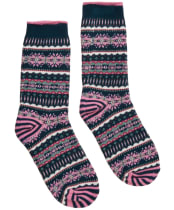 Women's Joules Lucille Fairisle Socks - Navy
