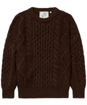 Women's Holland Cooper Buxton Crew Neck Knit - Chocolate
