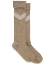 Women's Fairfax & Favor Knee High Chevron Socks - Sand
