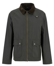 Men's Barbour Short Bedale Wax - Fern