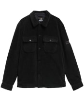 Men's Barbour International Trident Borg Fleece Overshirt - Black