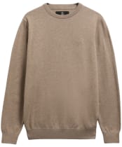 Men's Barbour Pima Cotton Crew Neck Sweater - Greystone